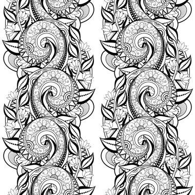 Kusursuz tek renkli çiçekli desen.