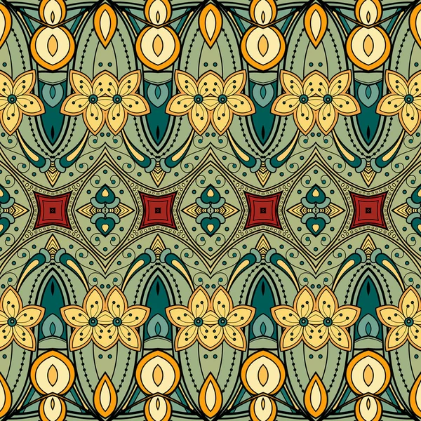 Sömlös abstrakt Tribal mönster — Stock vektor