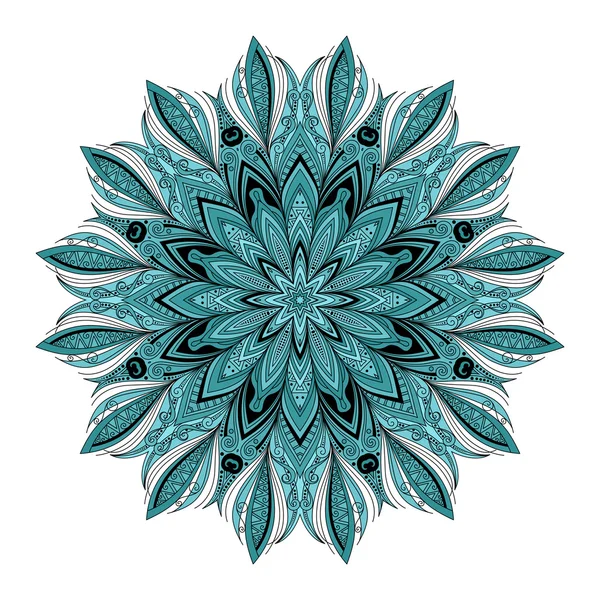 Déco contour coloré Mandala — Image vectorielle