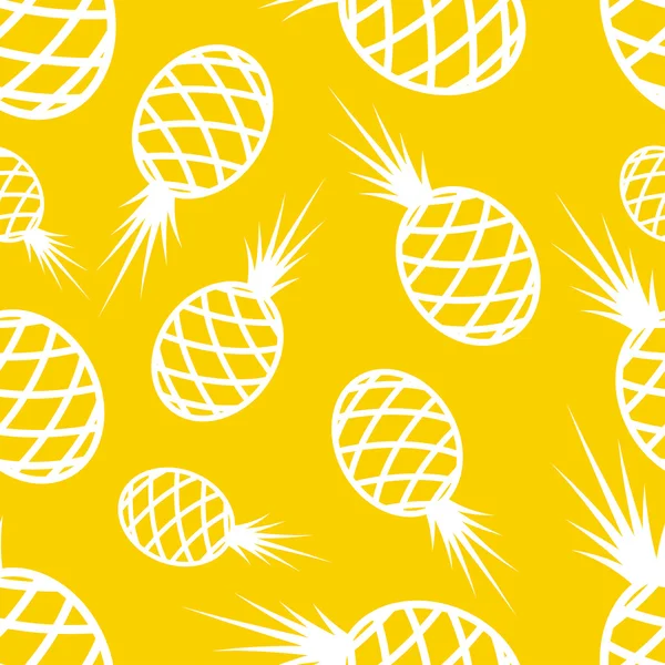 Vzor obvod ananas — Stockový vektor