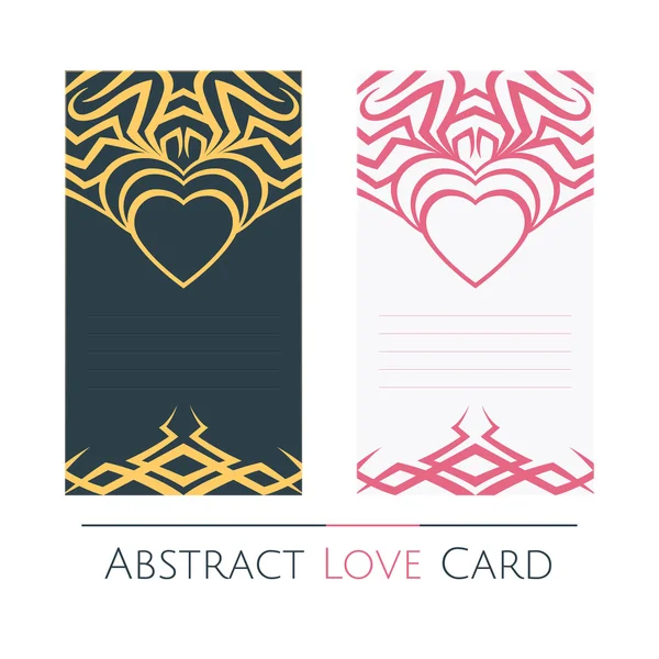Tarjeta de amor abstracta — Archivo Imágenes Vectoriales