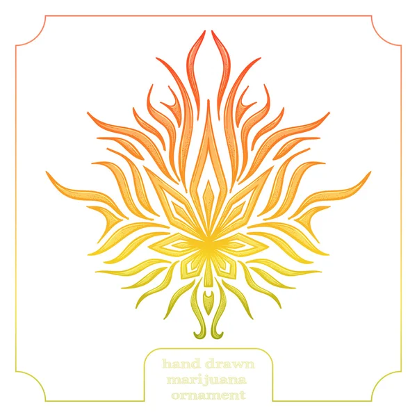 Marijuana and Abstract Pattern