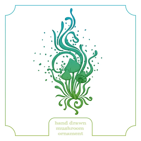 Mushroom and Abstract Pattern Three