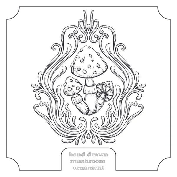 Mushroom and Abstract Pattern Five