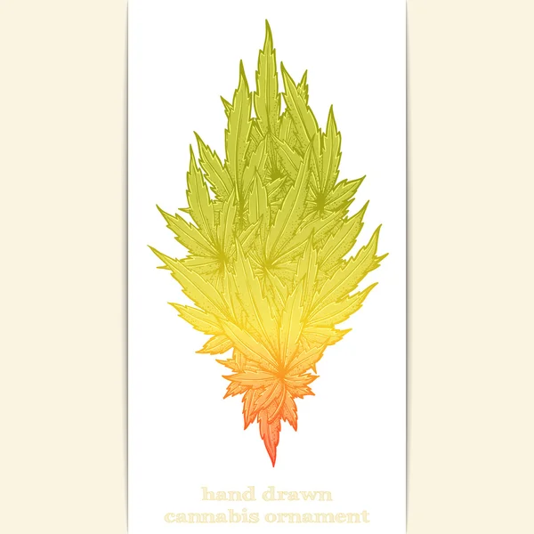 Abstract Ornament of Cannabis