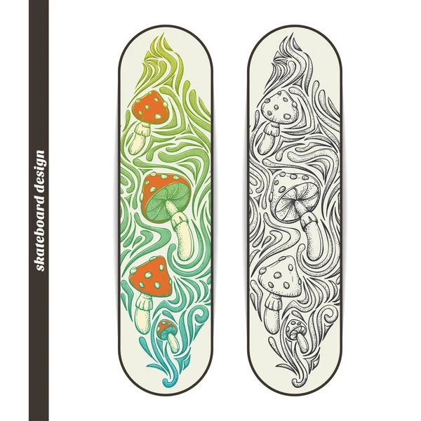 Skateboard Design Four — Stok Vektör