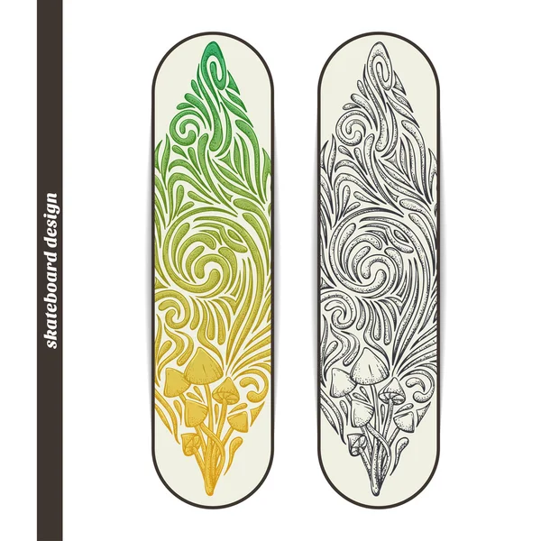 Skateboard Design Five — Stok Vektör