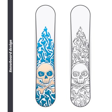 Snowboard tasarım bir