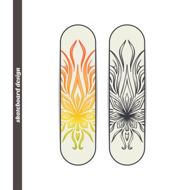 Skateboard Design Abstract Marijuana