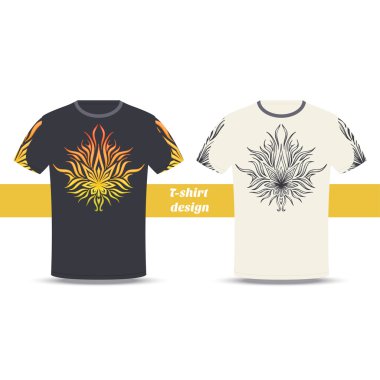 Tshirt Design Abstract Marijuana