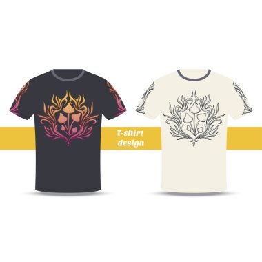 Tshirt Design Abstract Mushroom Two