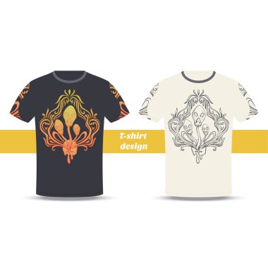 Tshirt Design Abstract Mushroom Four