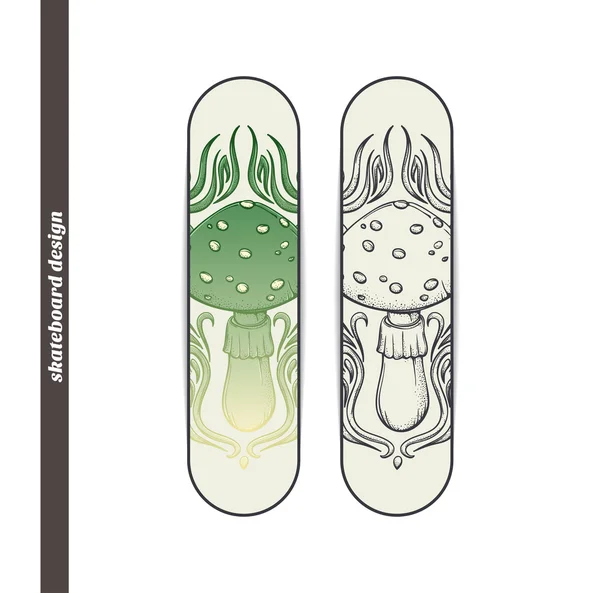 Vektorgrafiken Skateboard Design Abstrakter Pilz Vektorbilder Skateboard Design Abstrakter Pilz Depositphotos