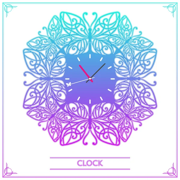 Kelebek saat renkli