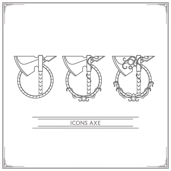 Simgeler fantezi balta Lineart