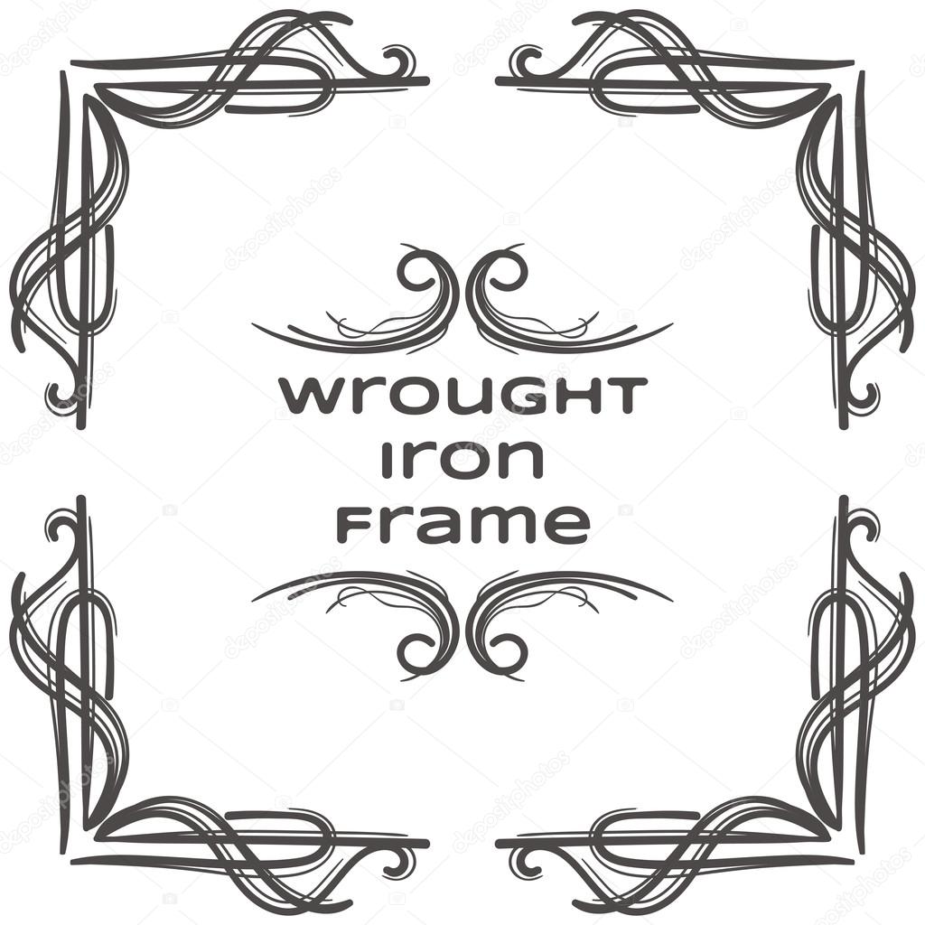 Wrought Iron Frame Nine