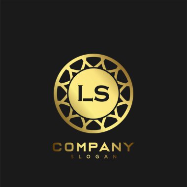 LS Premium monogram harflerinin baş harfleri. Minimalist sembol vektör tasarımı. Lüks logosu.