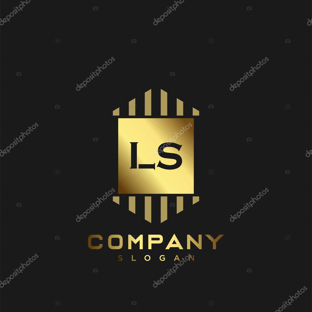 LS Premium monogram letter initials logo. minimalist symbol icon vector design. Luxury logotype.