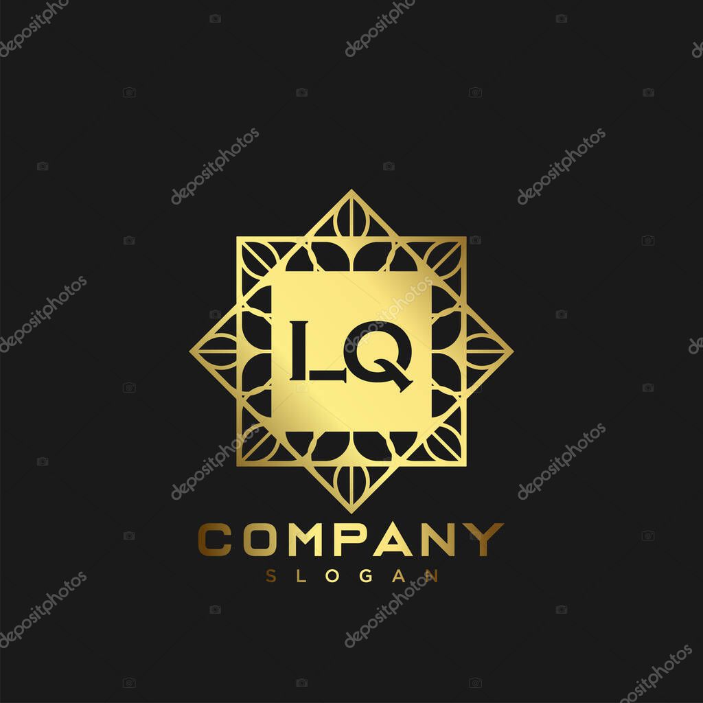 LQ Premium monogram letter initials logo. minimalist symbol icon vector design. Luxury logotype.