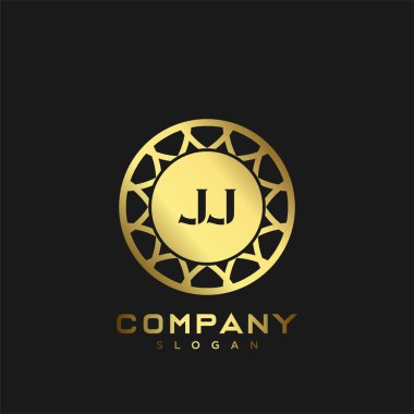 JJ Premium harflerin baş harfleri. Minimalist sembol vektör tasarımı. Lüks logosu.