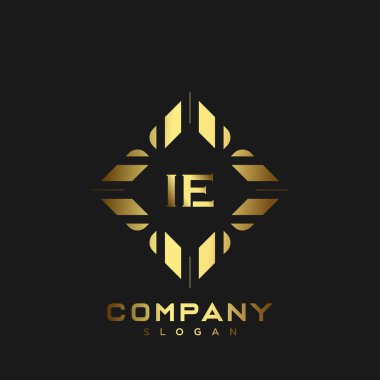 Yani baş harflerin baş harflerinin baş harfleri. Minimalist sembol vektör tasarımı. Lüks logosu.