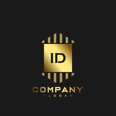 Premium monogram harflerin baş harflerinin logosu. Minimalist sembol vektör tasarımı. Lüks logosu.