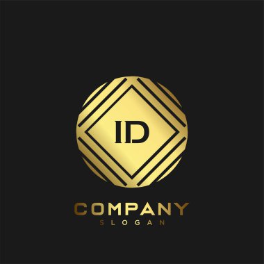 Premium monogram harflerin baş harflerinin logosu. Minimalist sembol vektör tasarımı. Lüks logosu.