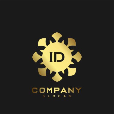 Premium monogram harflerin baş harflerinin logosu. Minimalist sembol vektör tasarımı. Lüks logosu.