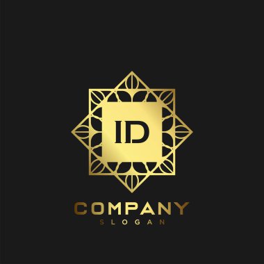 Premium monogram harflerin baş harflerinin logosu. Minimalist sembol vektör tasarımı. Lüks logosu.