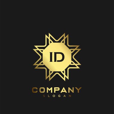 Premium monogram harflerin baş harflerinin logosu. Minimalist sembol vektör tasarımı. Lüks logosu.