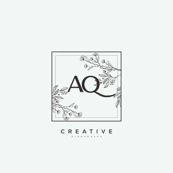 Beauty Vector Eerste Logo Art Handschrift Logo Van Eerste Handtekening — Stockvector