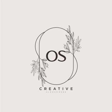 İşletim sistemi ilk logo sanatı, ilk imzadan oluşan el yazısı logosu, düğün, moda, mücevher, butik, çiçek ve botanik, herhangi bir şirket veya işletme için yaratıcı şablona sahip..