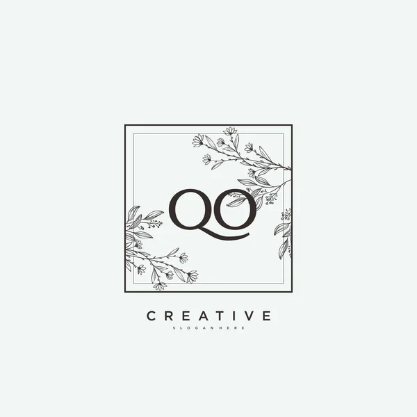 Beauty Vector Initial Logo Art Handwriting Logo Initial Signature Wedding — Stock Vector