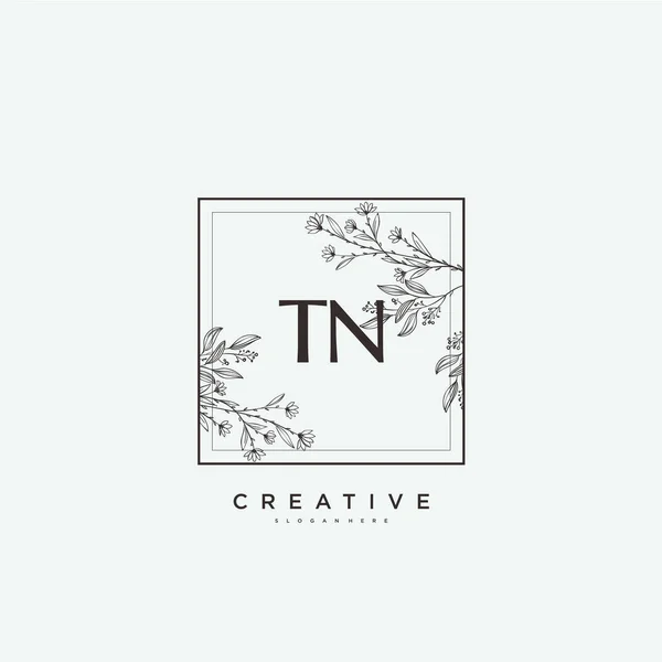 Beauty Vector Initial Logo Art Handschrift Logo Der Initialunterschrift Hochzeit — Stockvektor