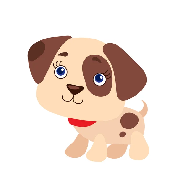 かわいい子犬のイラスト — ストックベクタ