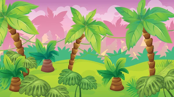 Фон игры Jungle — стоковый вектор
