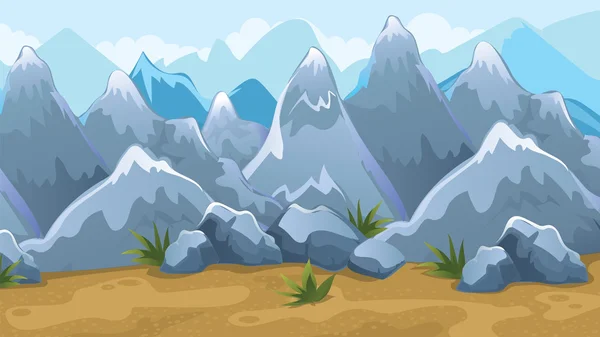 Mountains Game Background — Stockvector