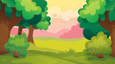 Akşam yaprak orman manzara