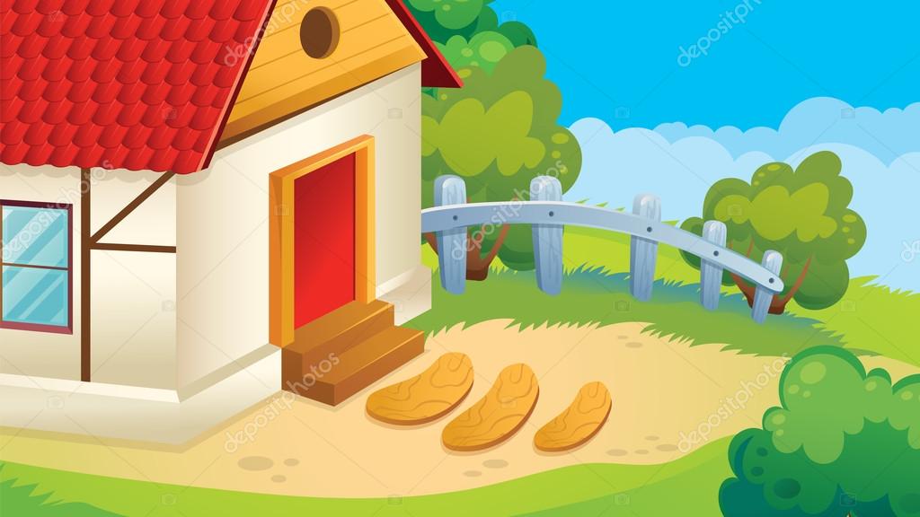 Game Background Of Village Stock Vector Image by ©ingasmk #104430516