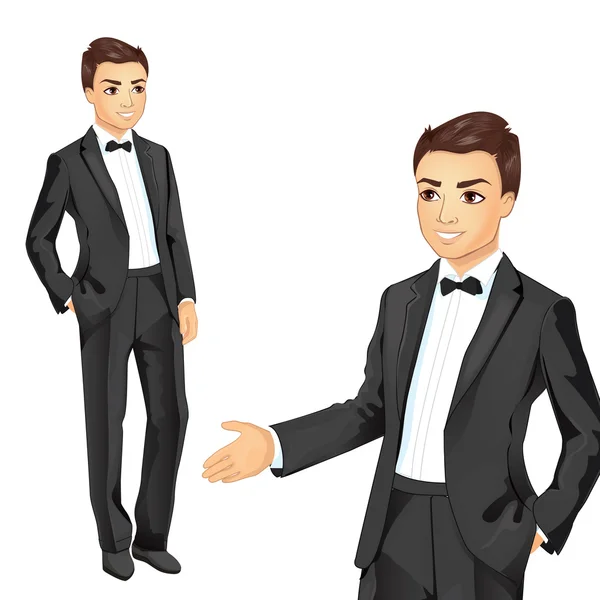 スーツのプロのビジネスマン — ストックベクタ