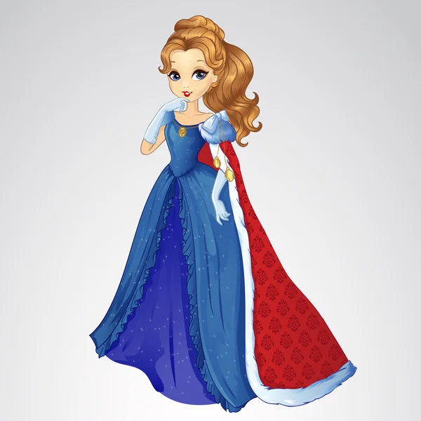 Kırmızı Roal manto kraliçesi