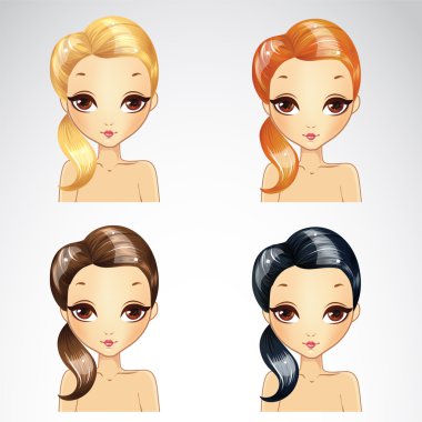 Bir tarafı kümesine koydu saç modeli