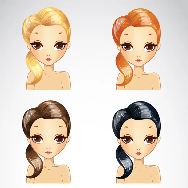 Bir tarafı kümesine koydu saç modeli