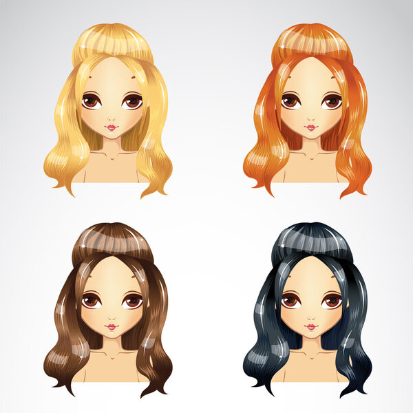 Набор моды Retro Hair Styling
