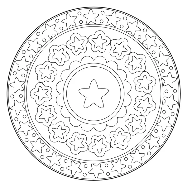 Religious Islamic symbol of the Star and the Crescent. Decorative sign