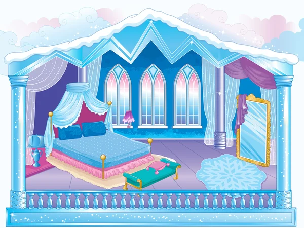 Eiszimmer der Schneekönigin — Stockvektor