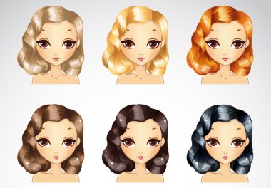 Akşam kıvırcık saç şekillendirme seti