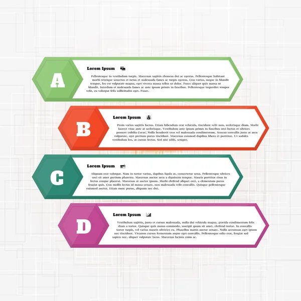 Concepto de Infografía Empresarial — Vector de stock