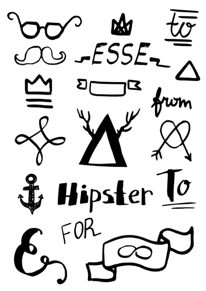Conjunto de signos hipster — Archivo Imágenes Vectoriales
