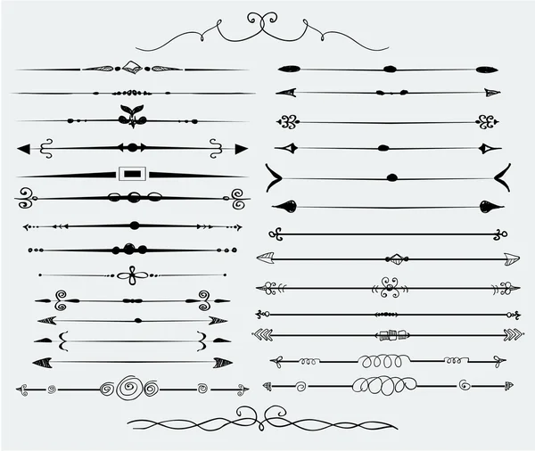 Frecce disegnate a mano — Vettoriale Stock